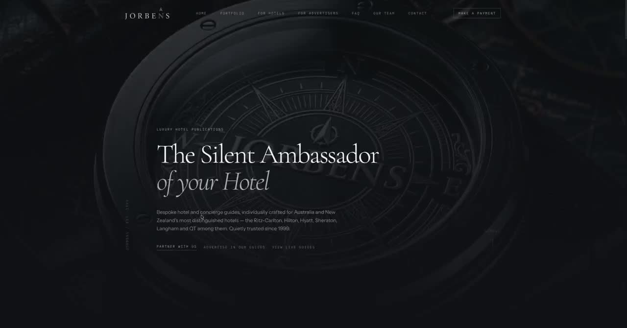Jorbens website preview